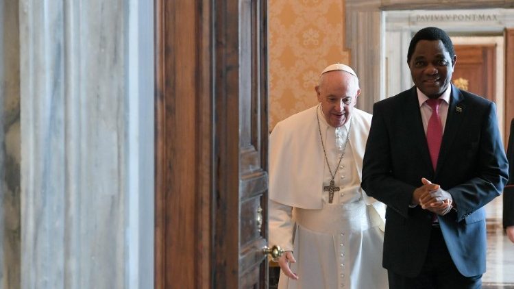 Audience: le Pape a reçu le président de Zambie