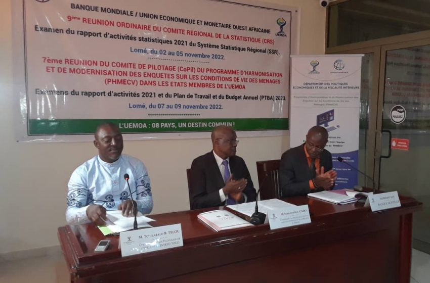 UEMOA/ Rapport d’activités statistiques 2021 du PHMECV : Le CoPil tient sa 7ième session ordinaire à Lomé