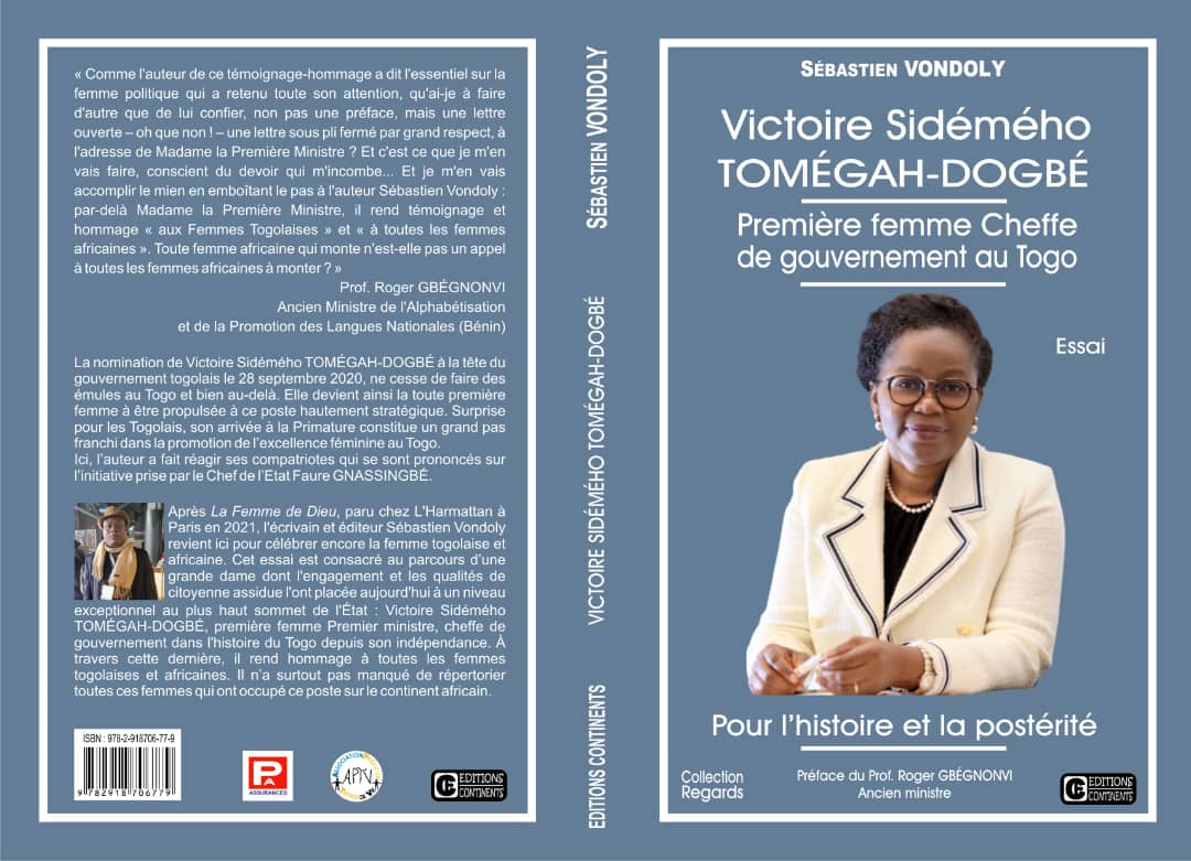 Littérature : Publication d’un essai consacré à Victoire Tomegah-DogbéInti