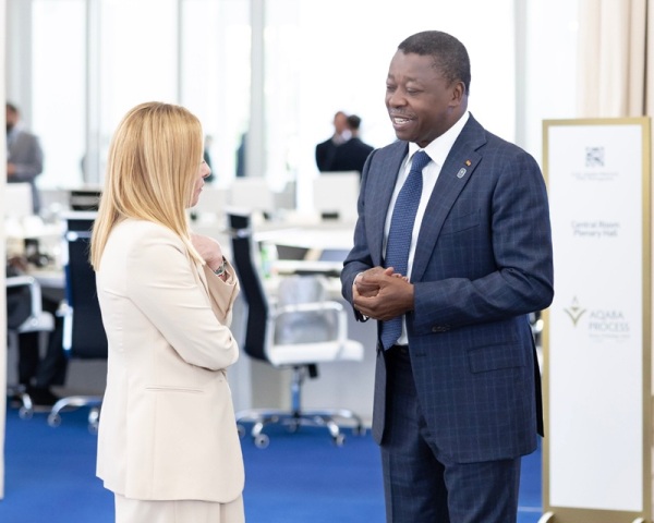 Partenariat Togo-Italie : Echanges entre Faure Gnassingbé et Giorgia Meloni