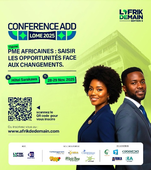 Togo : Conférence ADD 2025, les 28 et 29 novembre, sous le parrainage de M. Djeket