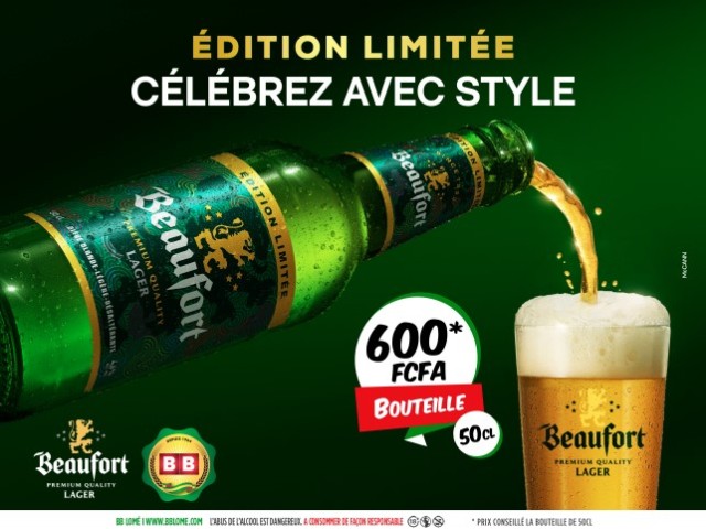 Togo : BB Lomé présente Beaufort Lager en édition limitée pour les fêtes de Fin d’année