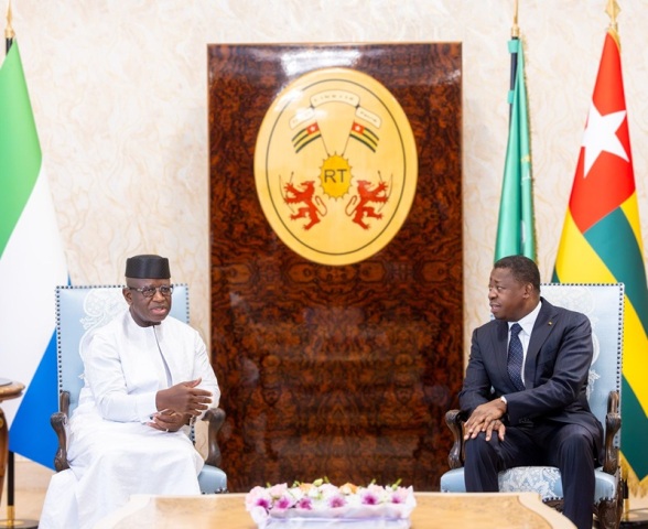 Le Président de la Sierra Leone en visite de travail au Togo