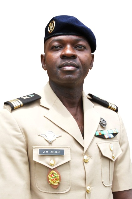 Togo : Le chef d’escadron Adjari Akata Magnassima, nouveau directeur du GCA