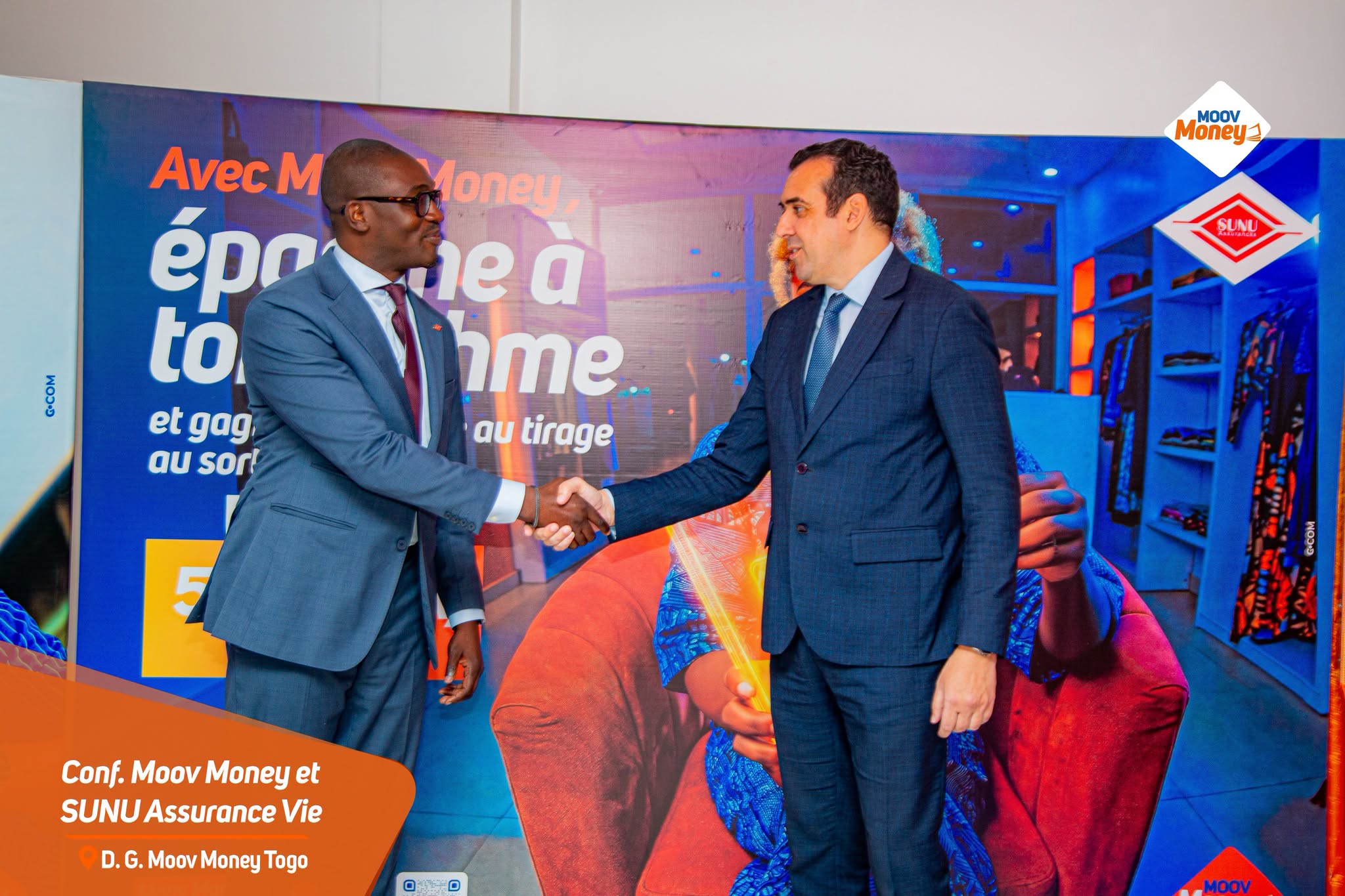 Moov Africa Togo et SUNU Assurances Vie Togo  lancent deux solutions d&rsquo;épargne et de prévoyance mobile