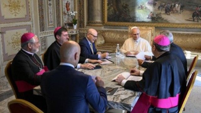 Le Pape reçoit la Commission de surveillance de l&rsquo;hôpital fondé par Padre Pio