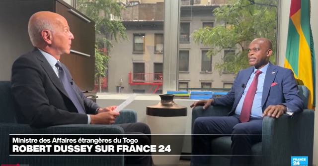 Le ministre togolais des Affaires étrangères invité de France 24
