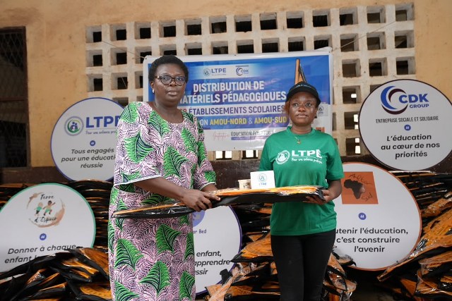 Togo/LTPE : Don de matériels pédagogiques à 160 écoles d’Amou !